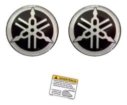Kit Adesivo Emblema Resinado 50mm Compatível XJ6