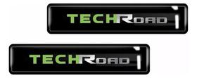 Kit Adesivo Emblemas Lateral Coluna Duster Techroad Resinado