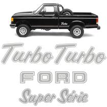 Kit Adesivo F-1000 1993/1995 Emblemas Ford Turbo Super Série