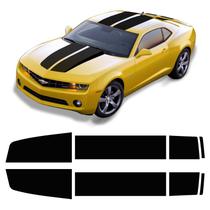Kit Adesivo Faixa Capo Teto Porta Malas Chevrolet Camaro