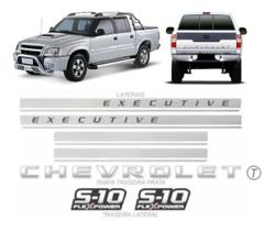 Kit Adesivo Faixa Escovado S10 Executive 2009 2010 2011 Prat