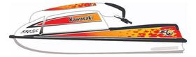 Kit Adesivo Faixa Jet Ski Kawasaki Personalizado Sx 550