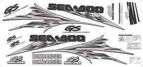 Kit Adesivo Faixa Jet Ski Seadoo Gs 00 Preto Kit Adesivo Faixa Jet Ski Seadoo Gs 00 Preto