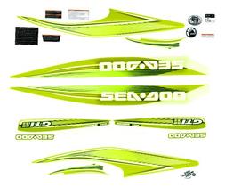 Kit Adesivo Faixa Jet Ski Seadoo Gti Se 155 2009 Amarelo Flu