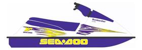 Kit Adesivo Faixa Jet Ski Seadoo Personalizado Xp 92