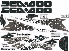 Kit Adesivo Faixa Jet Ski Seadoo Sp 95 Preto Kit Adesivo Faixa Jet Ski Seadoo Sp 95 Preto