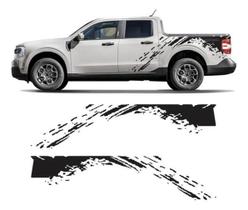 Kit Adesivo Faixa Lateral Caçamba Ford Maverick Imp125 Kit Adesivo Faixa Lateral Caçamba Ford Maverick Imp125