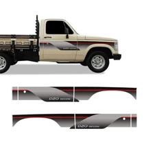 Kit Adesivo Faixa Lateral Chevrolet D-20 Deluxe Vermelho CM