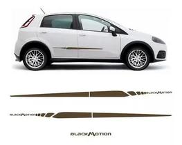 Kit Adesivo Faixa Lateral Fiat Punto Blackmotion Marrom