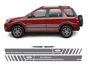 Kit Adesivo Faixa Lateral Ford Ecosport Freestyle Grafite