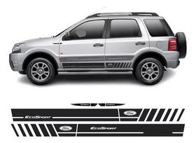 Kit Adesivo Faixa Lateral Ford Ecosport Freestyle Preto Kit Adesivo Faixa Lateral Ford Ecosport Freestyle Preto