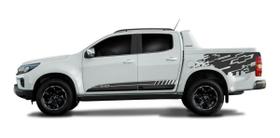 Kit Adesivo Faixa Lateral Nova S10 Sport Caçamba 2012 A 2021