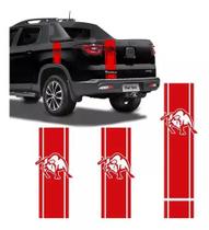 Kit Adesivo Faixa Lateral Traseiro Caçamba Fiat Toro Verm Kit Adesivo Faixa Lateral Traseiro Caçamba Fiat Toro Verm