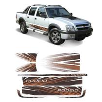 Kit Adesivo Faixa Lateral Traseiro Capô Chevrolet S10 Rodeio