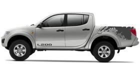 Kit Adesivo Faixa Lateral Traseiro Emblema Porta Triton L200