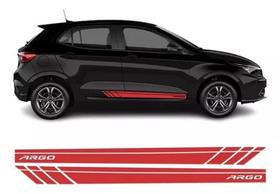 Kit Adesivo Faixa Lateral Vermelho Para Fiat Argo 2017/2022 Kit Adesivo Faixa Lateral Vermelho Para Fiat Argo 2017/2022