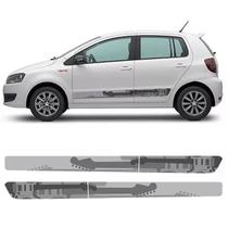 Kit Adesivo Faixa Lateral Volkswagen Fox Rock In Rio Grafite
