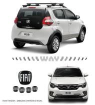 Kit Adesivo Faixa Mobi Way + Emblemas + Calotas Kit Adesivo Faixa Mobi Way + Emblemas + Calotas
