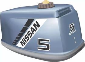 Kit Adesivo Faixa Motor De Popa Nissan 5 Hp