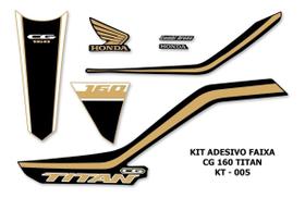 Kit Adesivo Faixa Personalizado Cg Titan 160 2018/2019 - 05