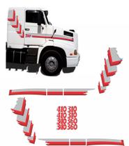 Kit Adesivo Faixa Vermelho Caminhão Volvo Nl310 340 360 410a