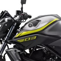 Kit Adesivo Faixa Yamaha Mt03 Amarelo Refletivo Kit Adesivo Faixa Yamaha Mt03 Amarelo Refletivo