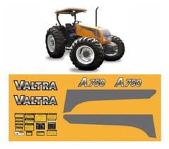 Kit Adesivo Faixas Compatível Trator Valtra A750 + Etiquetas
