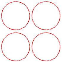 Kit Adesivo Friso De Roda Premium Fan 160 - Vermelho Kit Adesivo Friso De Roda Premium Fan 160 - Vermelho