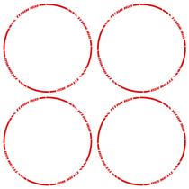 Kit Adesivo Friso De Roda Premium Titan 160 - Vermelho