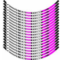Kit Adesivo Friso Para Moto Modelo Cg 150 Titan Rosa