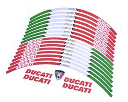 Kit Adesivo Friso Refletivo de Roda Compatível Ducati Kit Adesivo Friso Refletivo de Roda Compatível Ducati