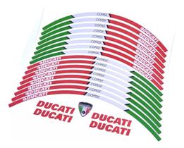 Kit Adesivo Friso Refletivo Roda Compatível Ducati Fri29 Kit Adesivo Friso Refletivo Roda Compatível Ducati Fri29