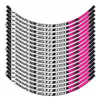 Kit Adesivo Friso Roda Honda Para Aro Cg 160 Fan Modelo Rosa