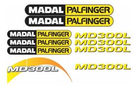 Kit Adesivo Guincho Munck SPTS compatível Madal MD300L Kit Adesivo Guincho Munck SPTS compatível Madal MD300L