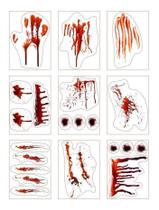 Kit Adesivo Halloween Mancha De Sangue Dia Das Bruxas