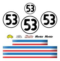 Kit Adesivo Herbie 53 Compatível Fusca e New Beetle Kit Adesivo Herbie 53 Compatível Fusca e New Beetle