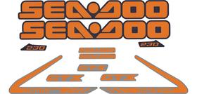 Kit Adesivo Jet Ski Compatível Sea-Doo GTX 230 21/22