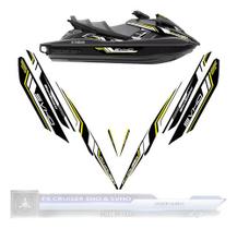 Kit Adesivo Jet Ski Yamaha Fx (2012-2018) Preto-amarelo