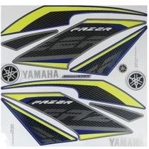 Kit Adesivo Jogo Faixas Fazer 250 2017 Blueflex Azul - 253