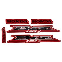 Kit Adesivo Jogo Faixas Moto Honda Biz 110 2016 Vermelha