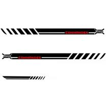 Kit Adesivo Lateral Commander - Preto