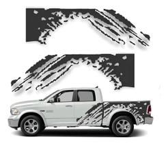Kit Adesivo Lateral Compatível Dodge Ram 2500 Preto Kit Adesivo Lateral Compatível Dodge Ram 2500 Preto