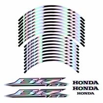 Kit Adesivo Lateral Friso Honda Biz 125 2023 Holografico