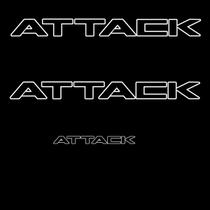 Kit Adesivo Lateral Frontier Attack - Branco