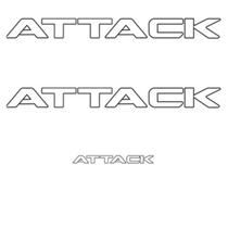 Kit Adesivo Lateral Frontier Attack - Preto Fosco