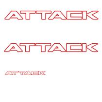 Kit Adesivo Lateral Frontier Attack - Vermelho