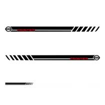 Kit Adesivo Lateral Frontier - Preto Kit Adesivo Lateral Frontier - Preto