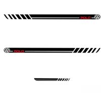 Kit Adesivo Lateral Polo Hatch 2003 a 2014 - Preto