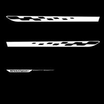 Kit Adesivo Lateral Sandero RS Sport - Branco Kit Adesivo Lateral Sandero RS Sport - Branco