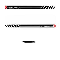 Kit Adesivo Lateral Traseiro Sandero Stepway - Preto Kit Adesivo Lateral Traseiro Sandero Stepway - Preto